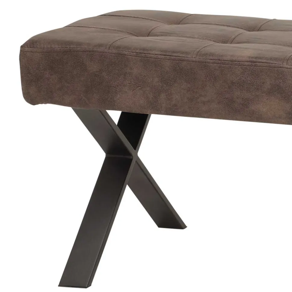 Essbank Laticio in Braun Stoff