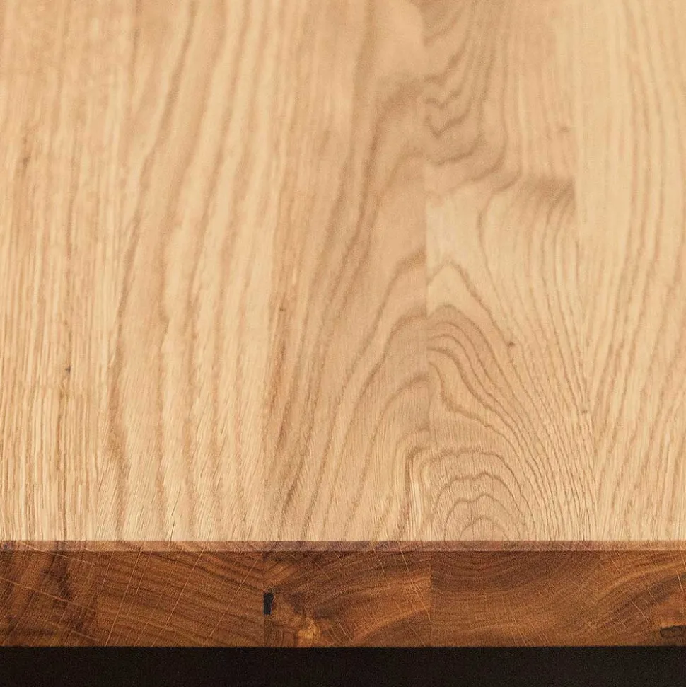 Essbank Manzey aus Wildeiche Massivholz