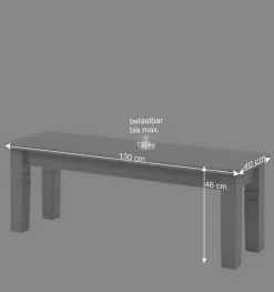 Essbank Satumare in Weiß