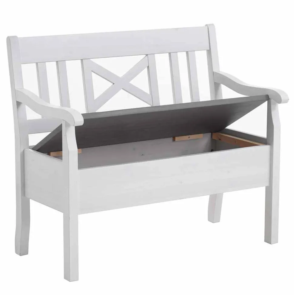 Essbank Yoan in Weiß Grau