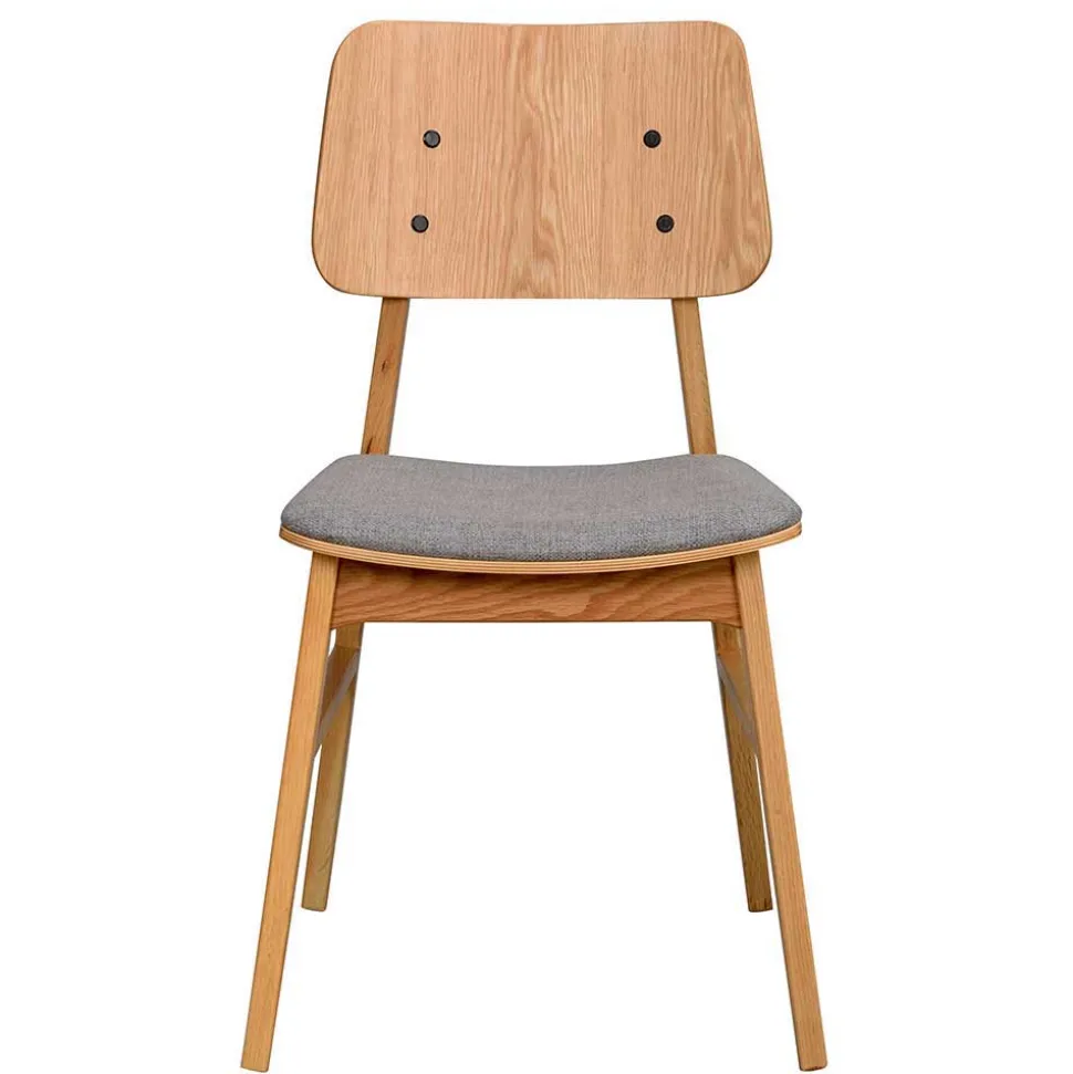 Essgruppe in Eiche & Hellgrau - Nineo (siebenteilig)