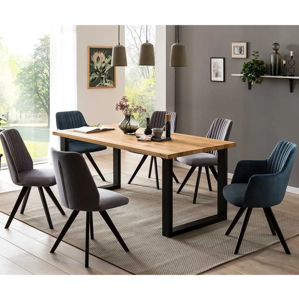 Essgruppe mit Ausziehtisch Set - Savetrac (siebenteilig)