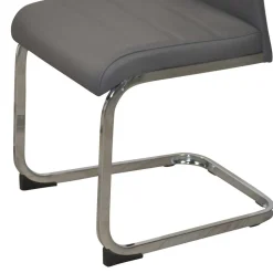 Essgruppe mit Glastisch & Schwingstühlen - Baryma (fünfteilig)