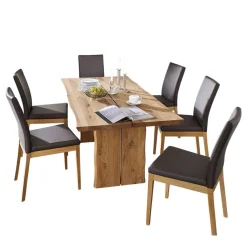 Essgruppe Sympatia aus Wildeiche Massivholz (siebenteilig)