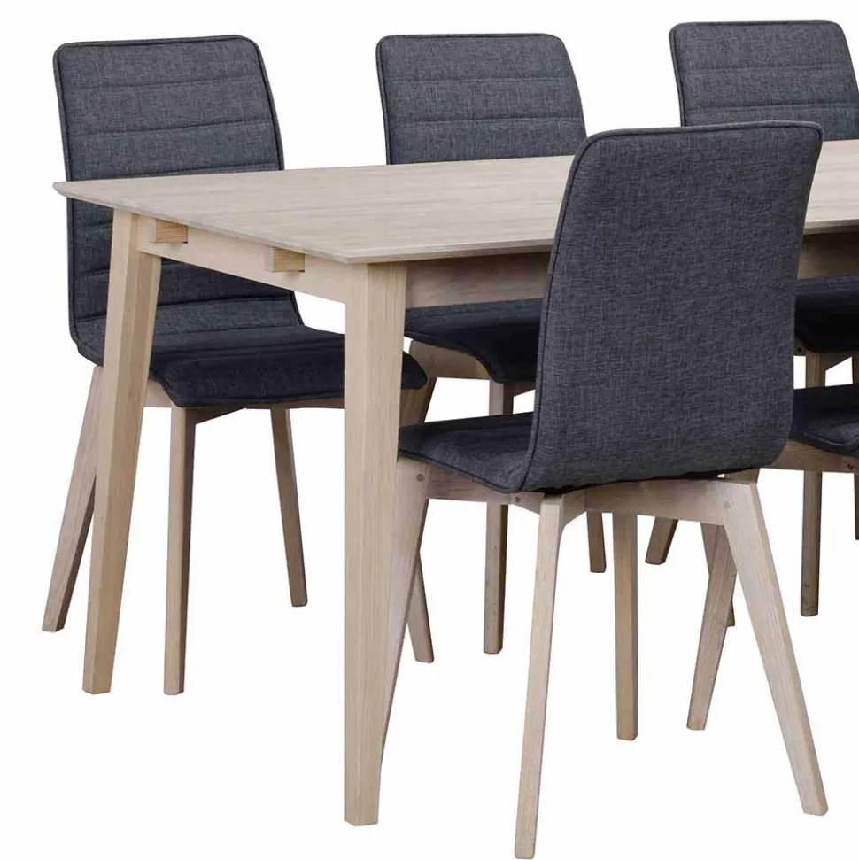 Essplatz Gruppe mit 6 Stühlen - Pessoa (siebenteilig)