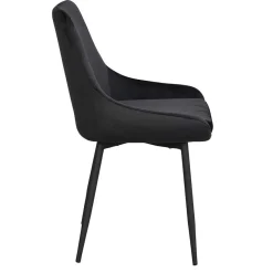 Essplatzgruppe mit Samtstühlen - Pulva (siebenteilig)