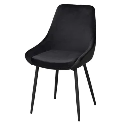 Essplatzgruppe mit Samtstühlen - Pulva (siebenteilig)