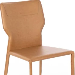 Essstuhl in Cognac Braun - Anthony (2er Set)