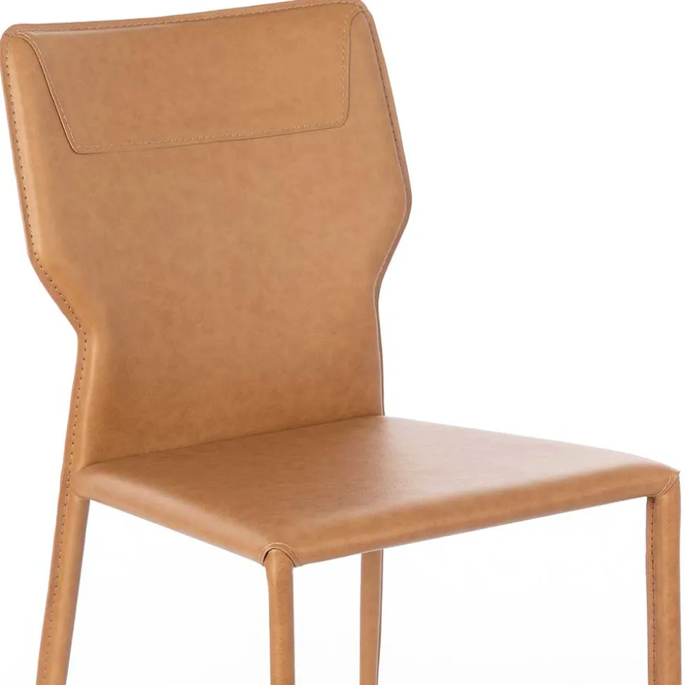 Essstuhl in Cognac Braun - Anthony (2er Set)