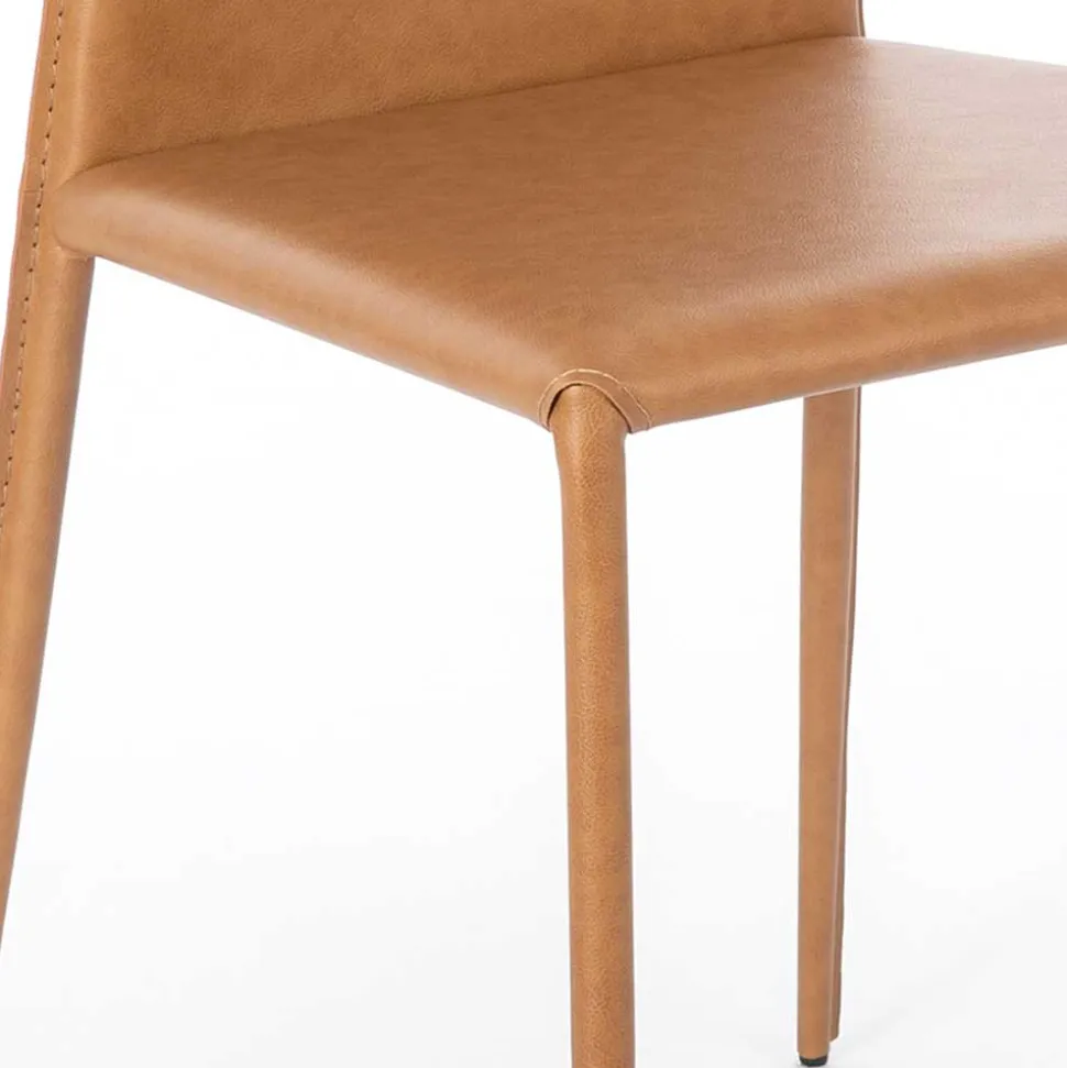 Essstuhl in Cognac Braun - Anthony (2er Set)