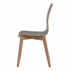 Essstuhl in Schwarz & Natur - Vulias (2er Set)