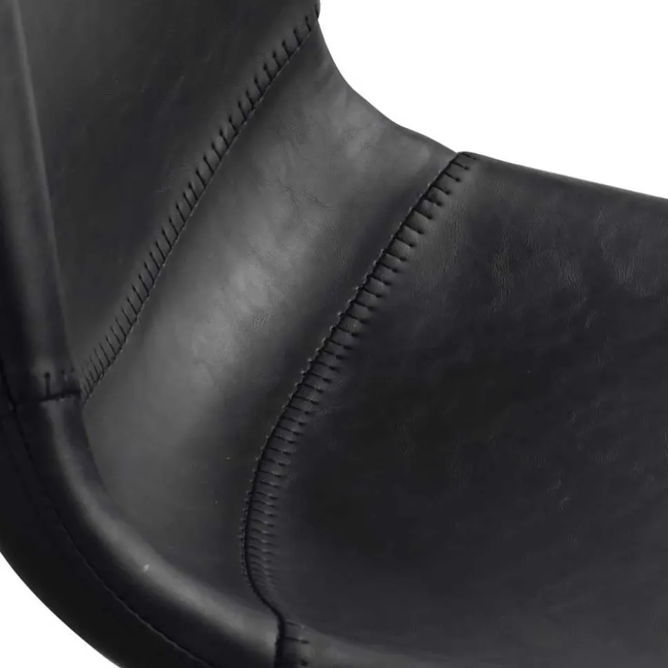 Esstisch & 6 schwarze Stühle - Flints (siebenteilig)