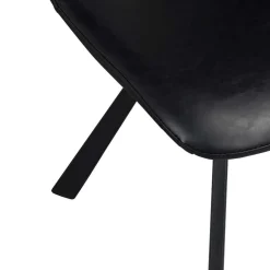 Esstisch & 6 schwarze Stühle - Flints (siebenteilig)