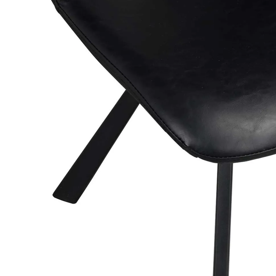 Esstisch & 6 schwarze Stühle - Flints (siebenteilig)