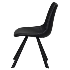 Esstisch & 6 schwarze Stühle - Flints (siebenteilig)