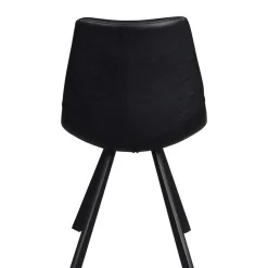 Esstisch & 6 schwarze Stühle - Flints (siebenteilig)