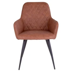 Esstisch & Kunstleder Armlehnstühle - Jimma (siebenteilig)