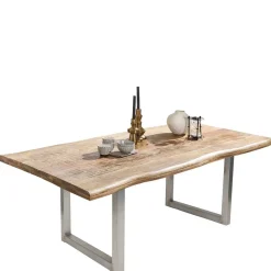 Esstisch aus Mango Holz mit Baumkante - Matic