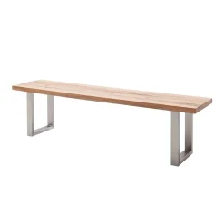 Esstisch Bank aus Wildeiche & Edelstahl - Ovarion