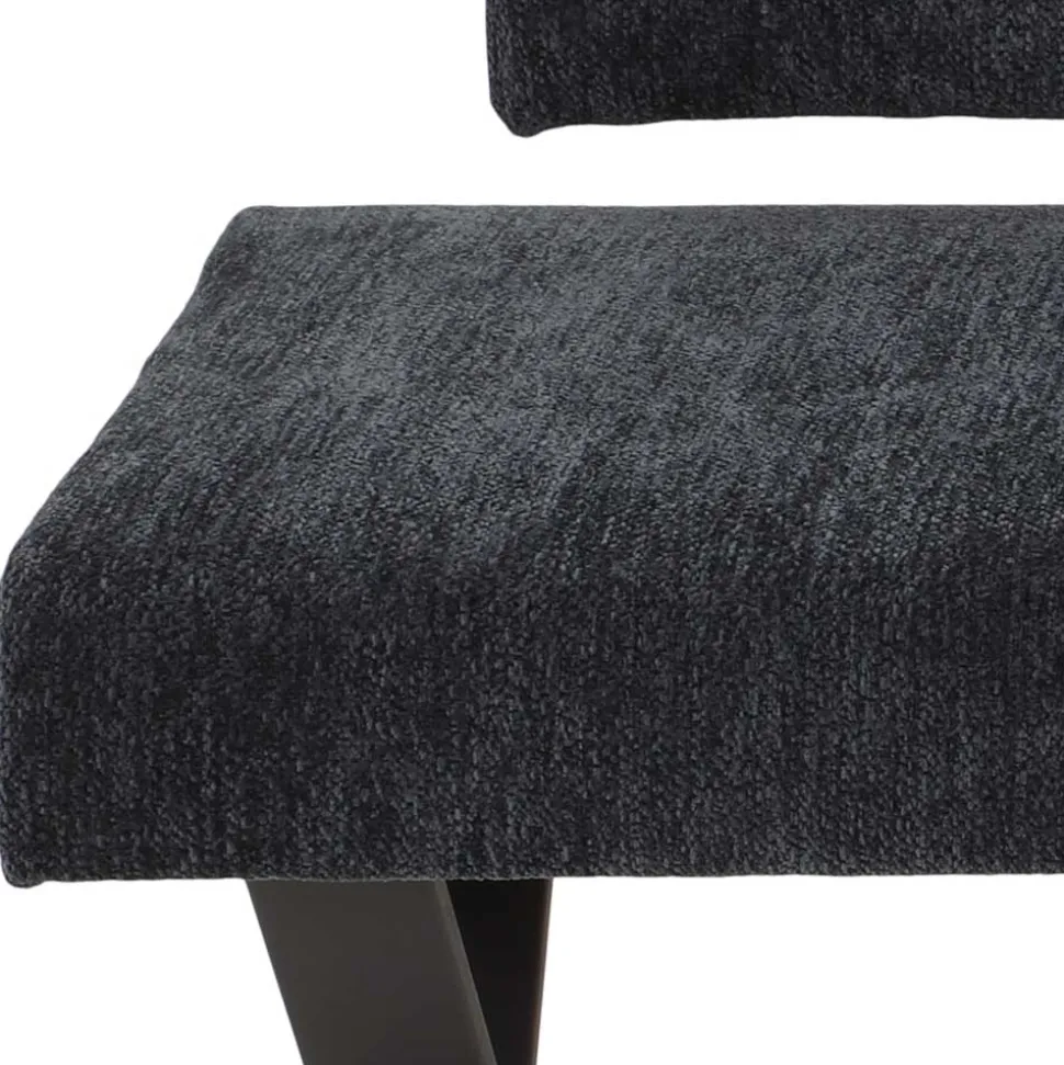 Esstisch Bank mit Rückenlehne in Anthrazit - Cramania