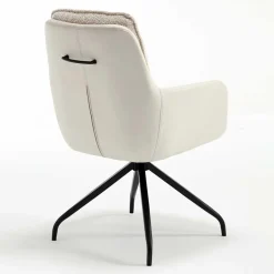 Esstisch Drehsessel in Creme - Tripple (2er Set)