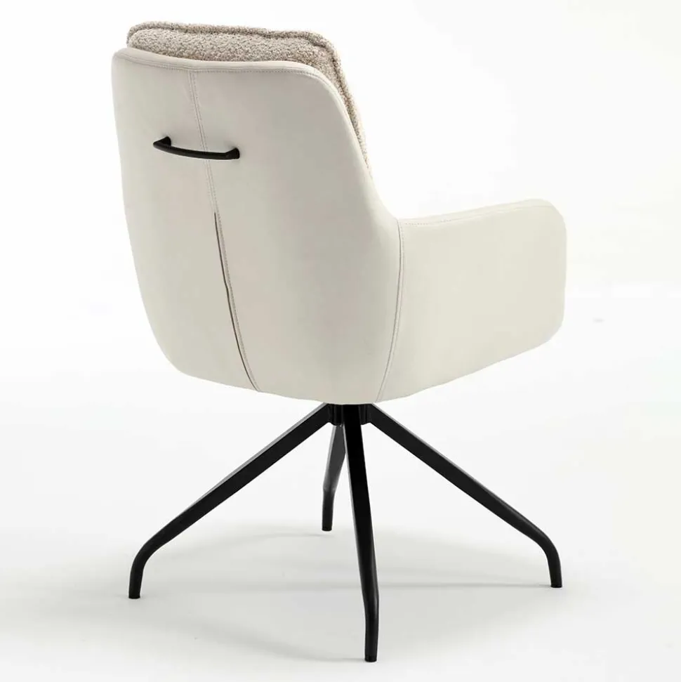 Esstisch Drehsessel in Creme - Tripple (2er Set)
