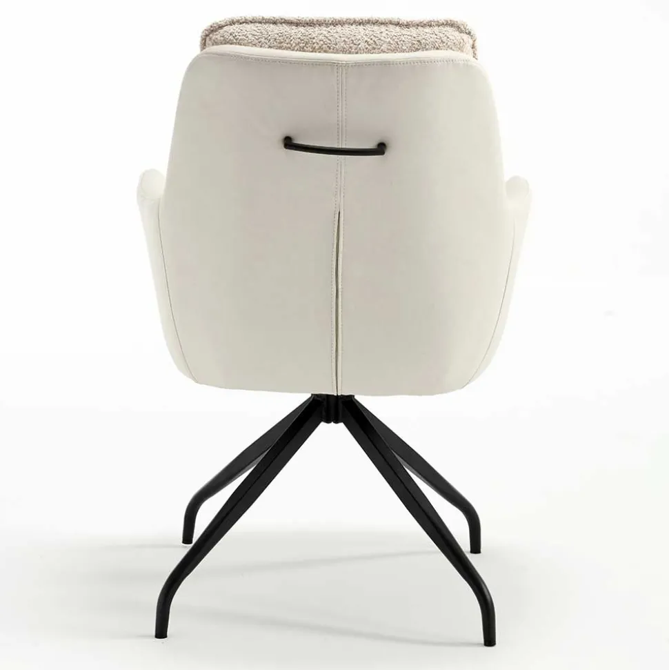 Esstisch Drehsessel in Creme - Tripple (2er Set)