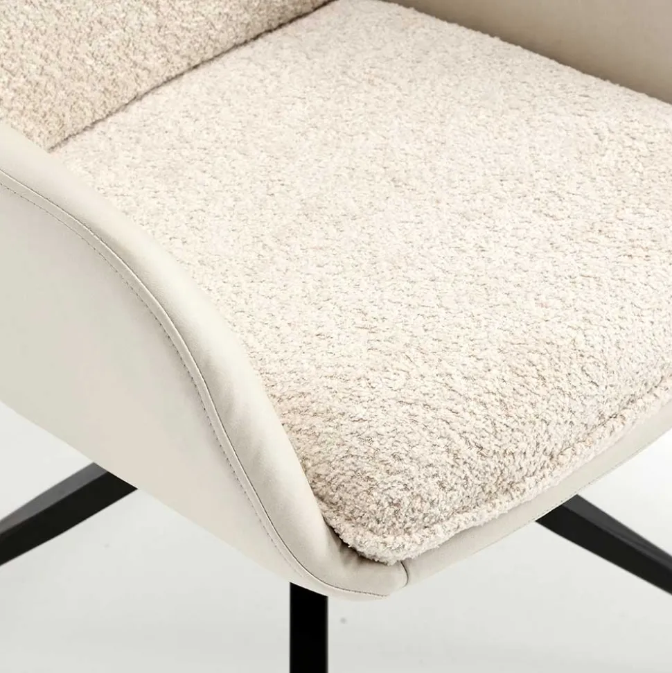 Esstisch Drehsessel in Creme - Tripple (2er Set)