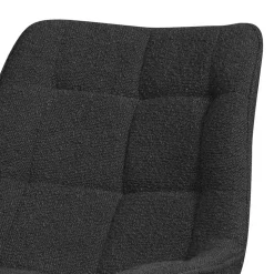 Esstisch Drehstuhl aus Boucle Stoff - Seymour (2er Set)