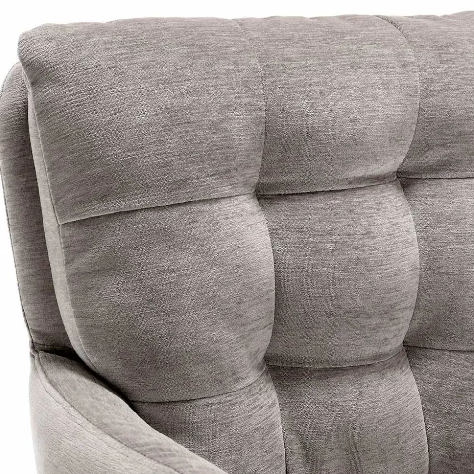 Esstisch Drehstuhl in Taupe und Weiß - Sarduna (2er Set)