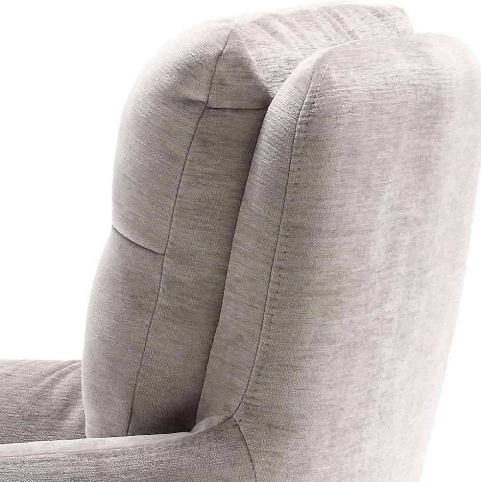 Esstisch Drehstuhl in Taupe und Weiß - Sarduna (2er Set)