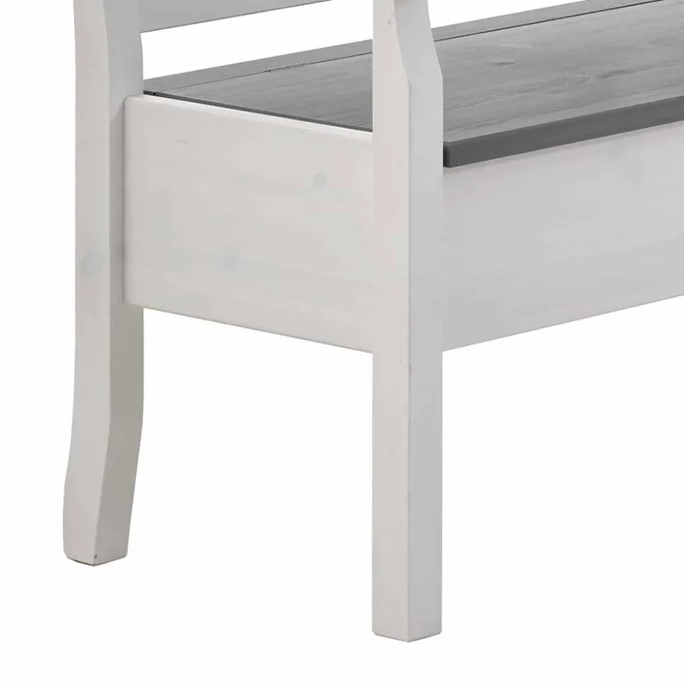 Esstisch Eckbank Yoan in Weiß Grau