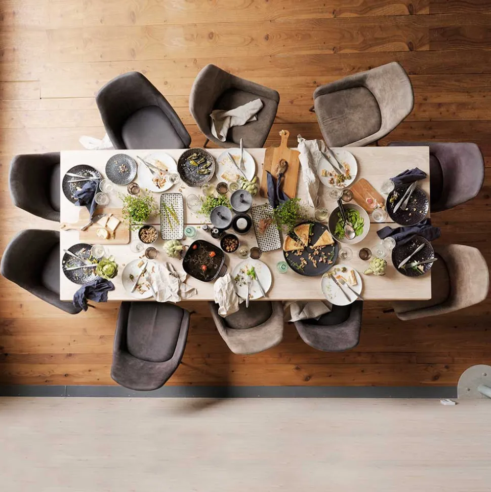 Esstisch Gruppe für 10 Personen Pulva mit Tisch 240cm (elfteilig)