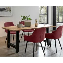 Esstisch Kombination modern - Tessa (fünfteilig)