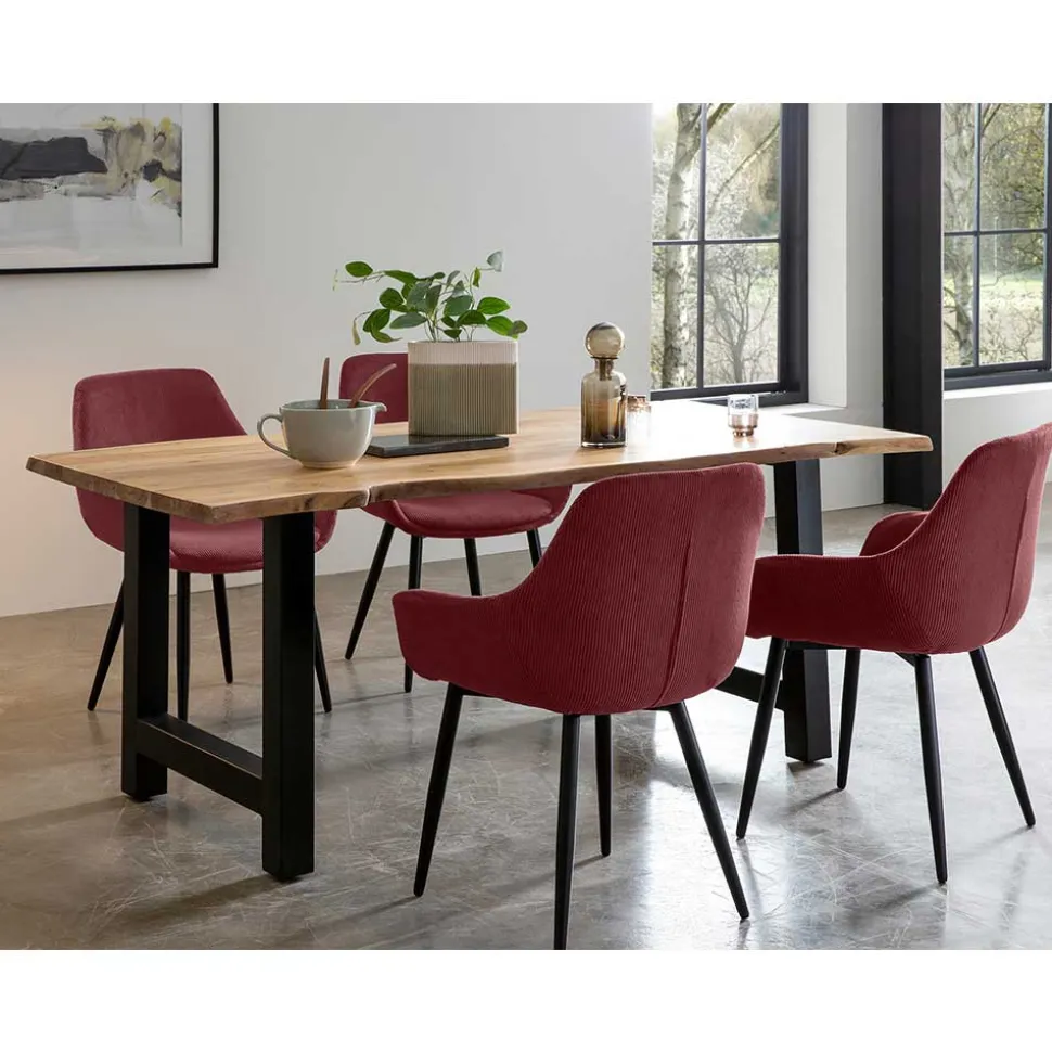 Esstisch Kombination modern - Tessa (fünfteilig)