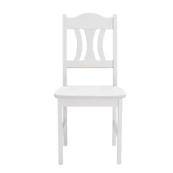 Esstisch mit Stühlen Vironegras in Weiß (fünfteilig)