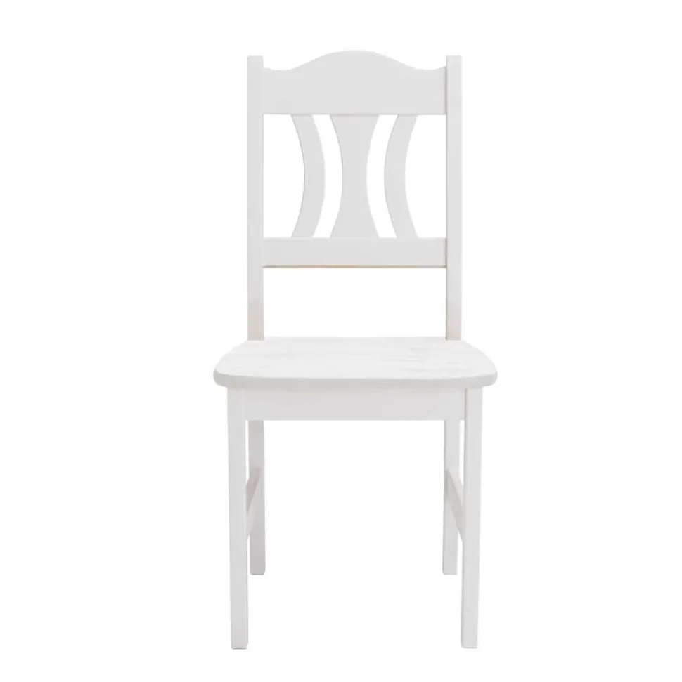 Esstisch mit Stühlen Vironegras in Weiß (fünfteilig)