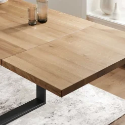 Esstisch mit U-Beinen aus schwarzem Stahl - Theo