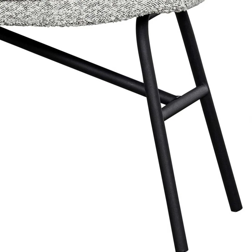 Esstisch Polsterbank in Offwhite Hellgrau - Utperio