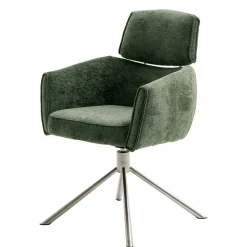 Esstisch Sessel in Oliv Grün Stoff - Occita (2er Set)