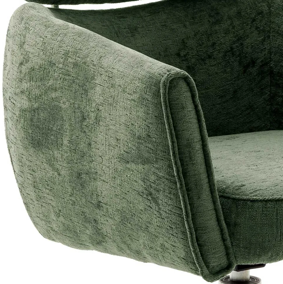 Esstisch Sessel in Oliv Grün Stoff - Occita (2er Set)