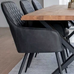 Esstisch Sitzgruppe mit Tischsesseln - Amelie (siebenteilig)