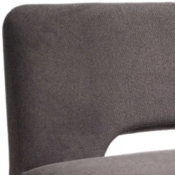 Esstisch Sofa Bank in Dunkelgrau Stoff Velours - Merka