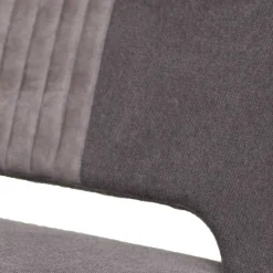 Esstisch Sofa Bank in Dunkelgrau Stoff Velours - Merka