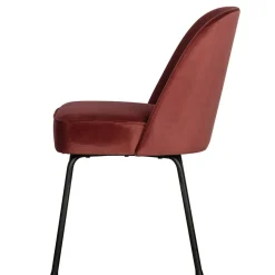 Esstisch Stühle in Kastanienfarben Samt - Spicla (2er Set)