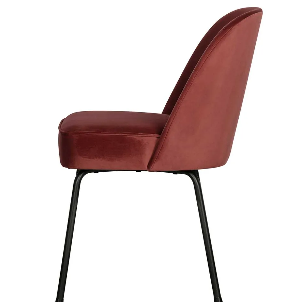 Esstisch Stühle in Kastanienfarben Samt - Spicla (2er Set)