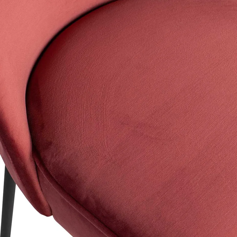 Esstisch Stühle in Kastanienfarben Samt - Spicla (2er Set)