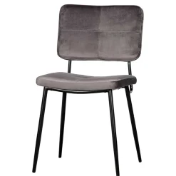 Esstisch Stühle in Samt Anthrazit - Mellevos (2er Set)