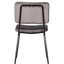 Esstisch Stühle in Samt Anthrazit - Mellevos (2er Set)