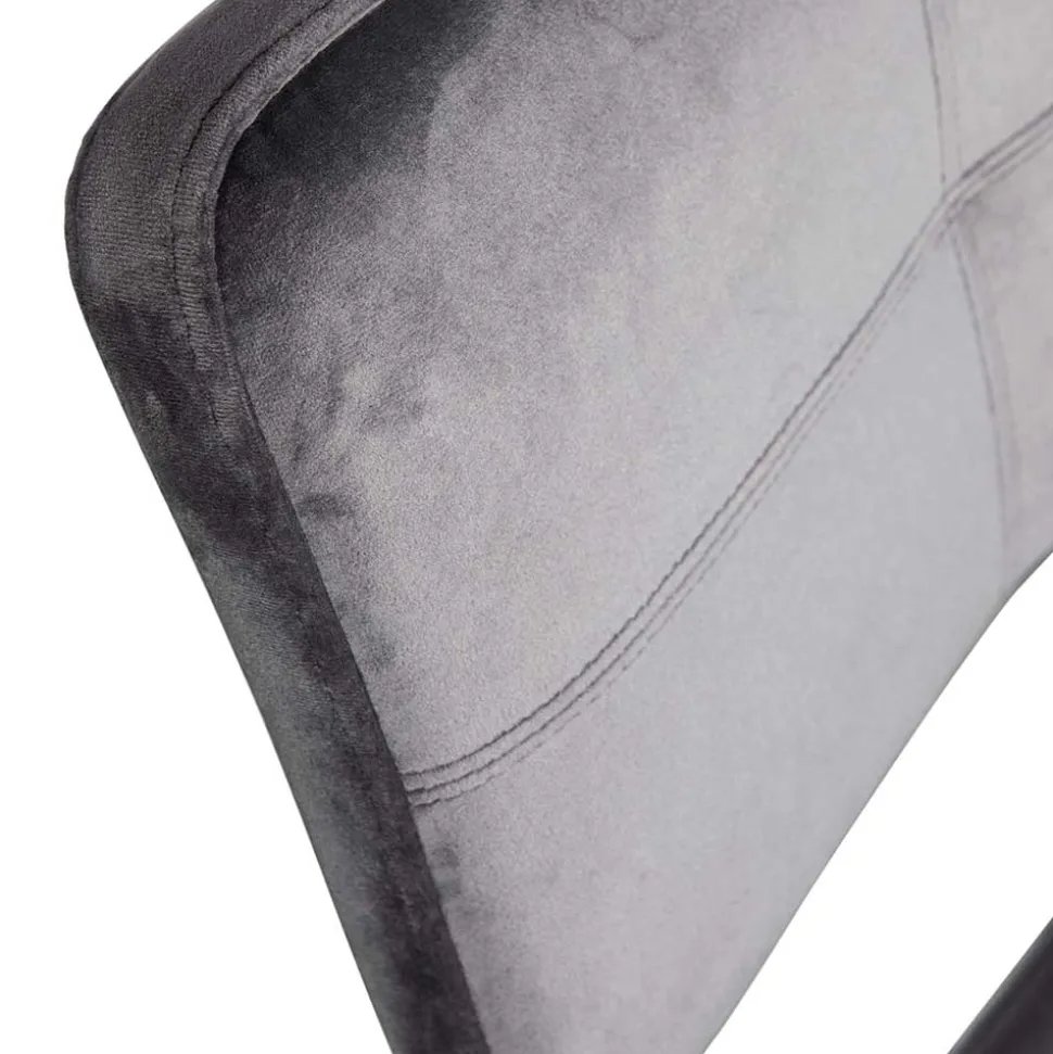 Esstisch Stühle in Samt Anthrazit - Mellevos (2er Set)